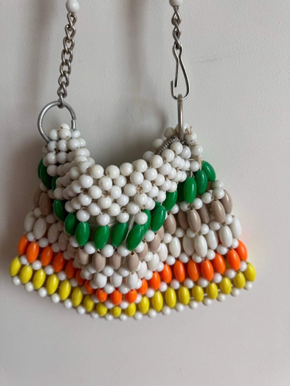 Vintage Safco Beaded Handbag Colorful Bubble Bead Purse 60s Japan Style - Picture 12 of 16